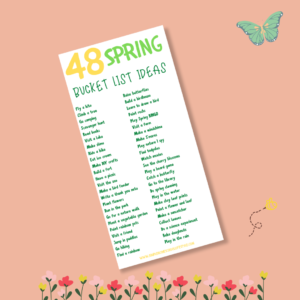 spring bucket list ideas free printable